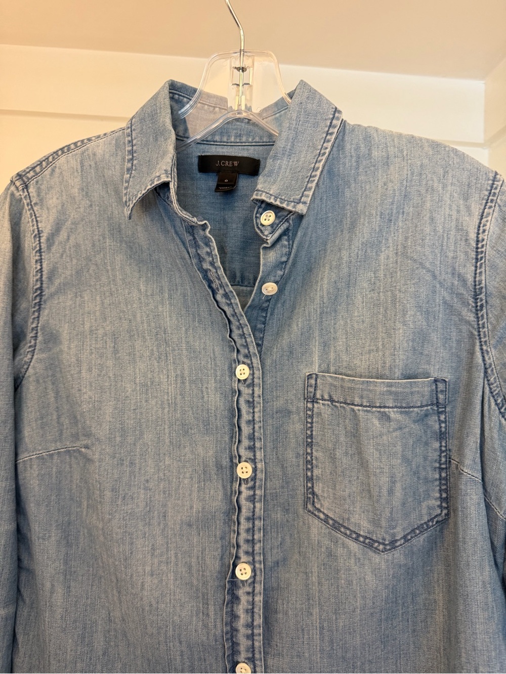 VGUC J. Crew Chambray Shirt Size 0